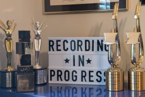 Political voiceover awards display